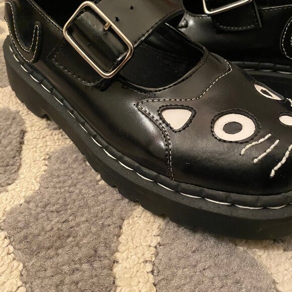 🖤 TUK KITTY FACE MARY JANES - Picture 8 of 8